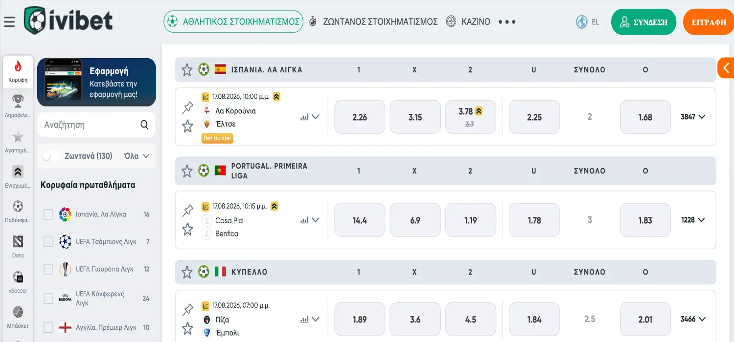 IviBet η καλύτερη ξένη στοιχηματική εταιρία